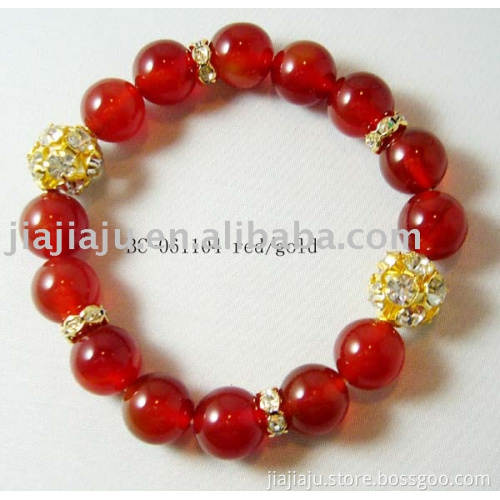 Bracelet BC-061104 red/golden